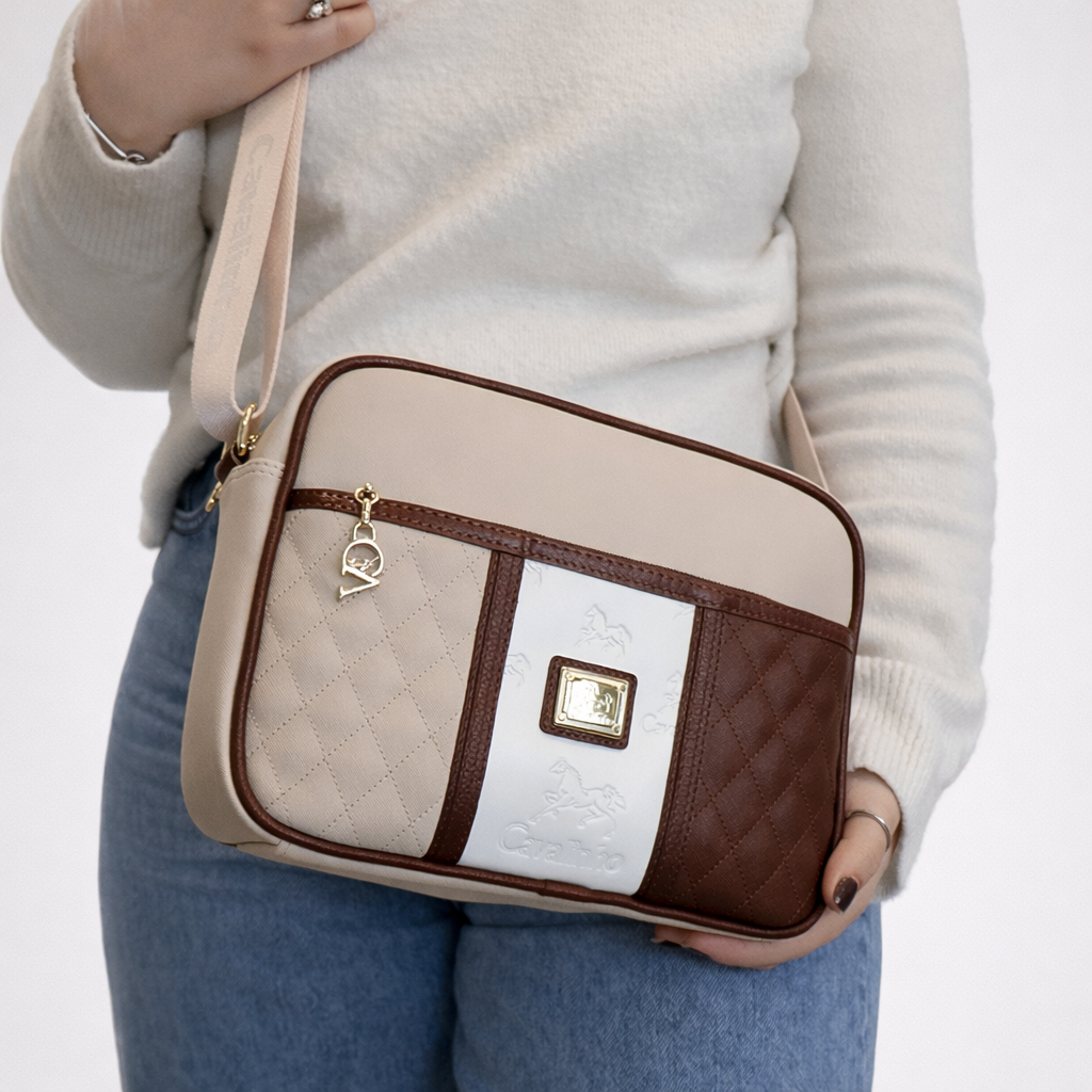 Cavalinho Sublime Designer Crossbody Bag SKU 16060324.34 #color_saddlebrown multi-color