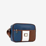 Cavalinho Sublime blue, white, brown Designer Crossbody Bag SKU 16060324.48 #color_blue / white / saddlebrown