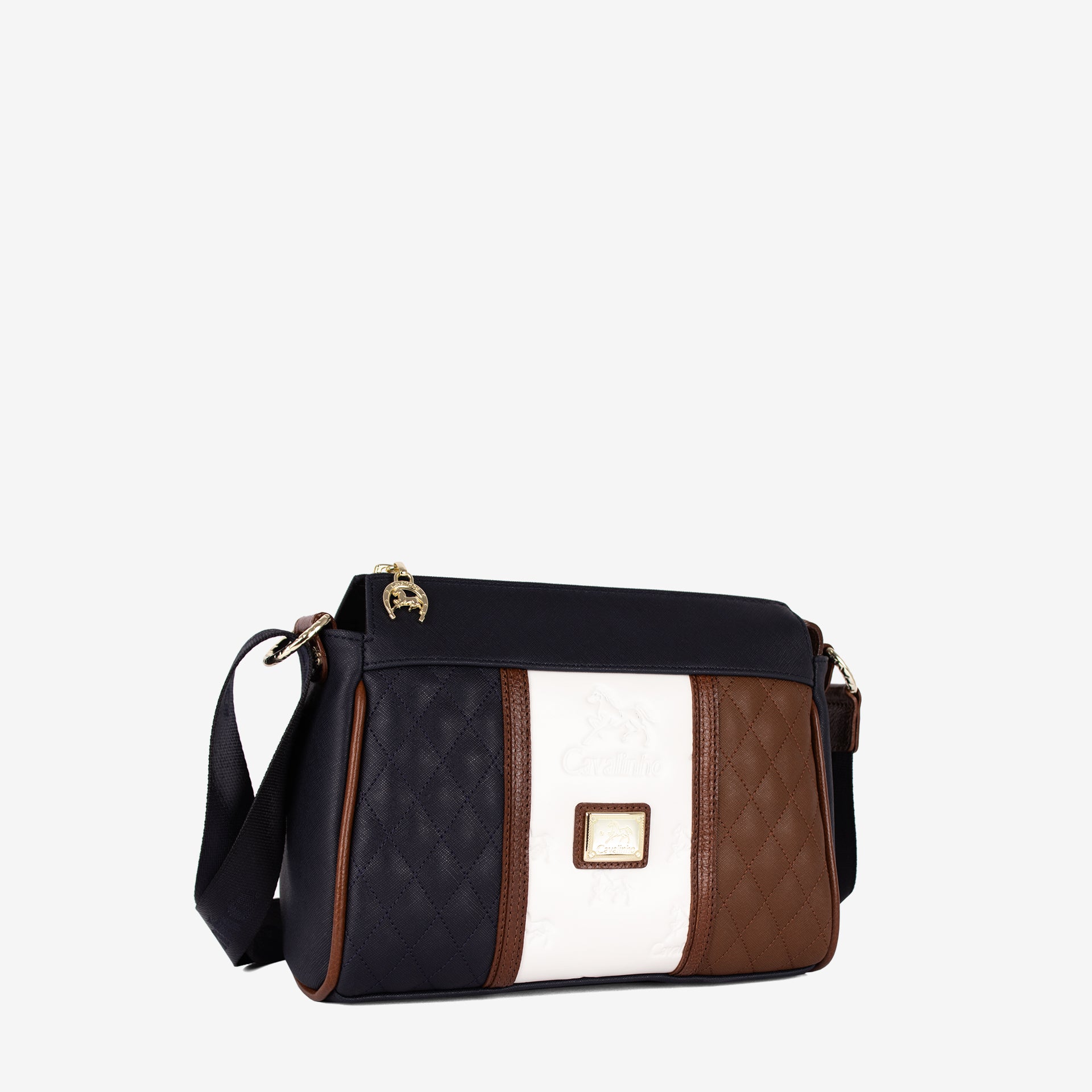 Cavalinho Sublime Designer Crossbody Bag SKU 16060344.22 #color_navy / white / brown