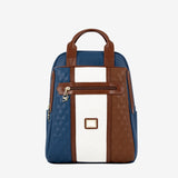Cavalinho Sublime Designer Backpack Purse SKU 16060395.48 #color_blue / white / saddlebrown