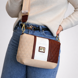 Cavalinho Sublime Designer Crossbody Bag SKU 16060401.34 #color_saddlebrown multi-color