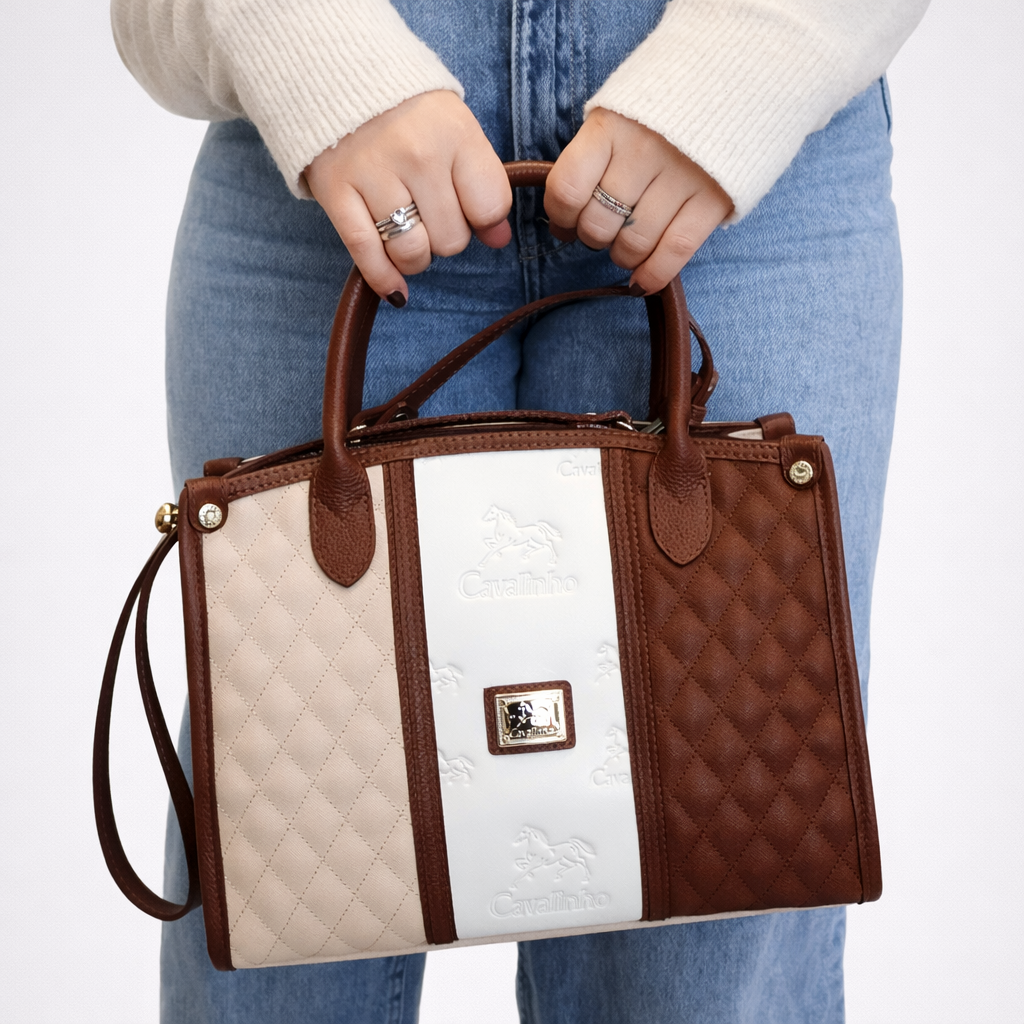 Cavalinho Sublime Designer Handbag SKU 16060480.34 #color_saddlebrown multi-color