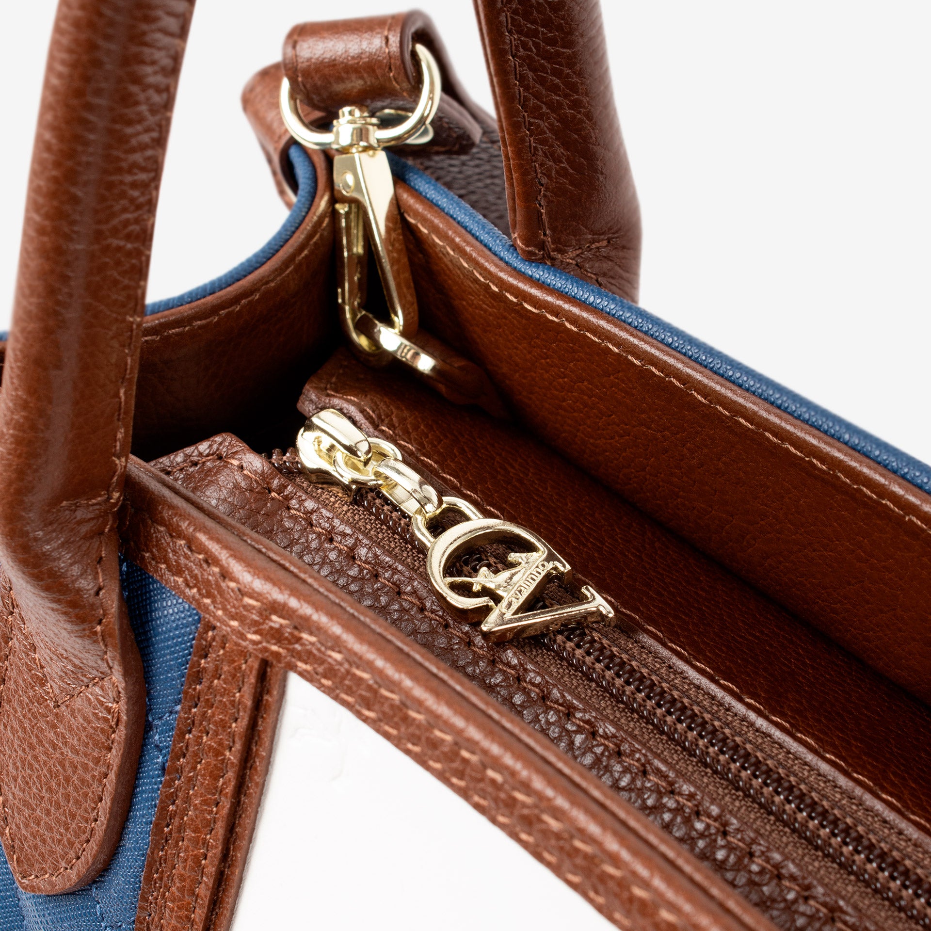 Cavalinho Sublime Handbag SKU 16060480.48 #color_blue / white / saddlebrown
