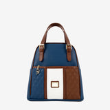 Cavalinho Sublime Designer Backpack for Women SKU 16060548.48 #color_blue / white / saddlebrown