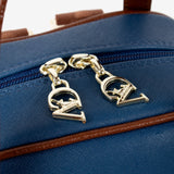 Cavalinho Sublime Designer Backpack for Women SKU 16060548.48 #color_blue / white / saddlebrown