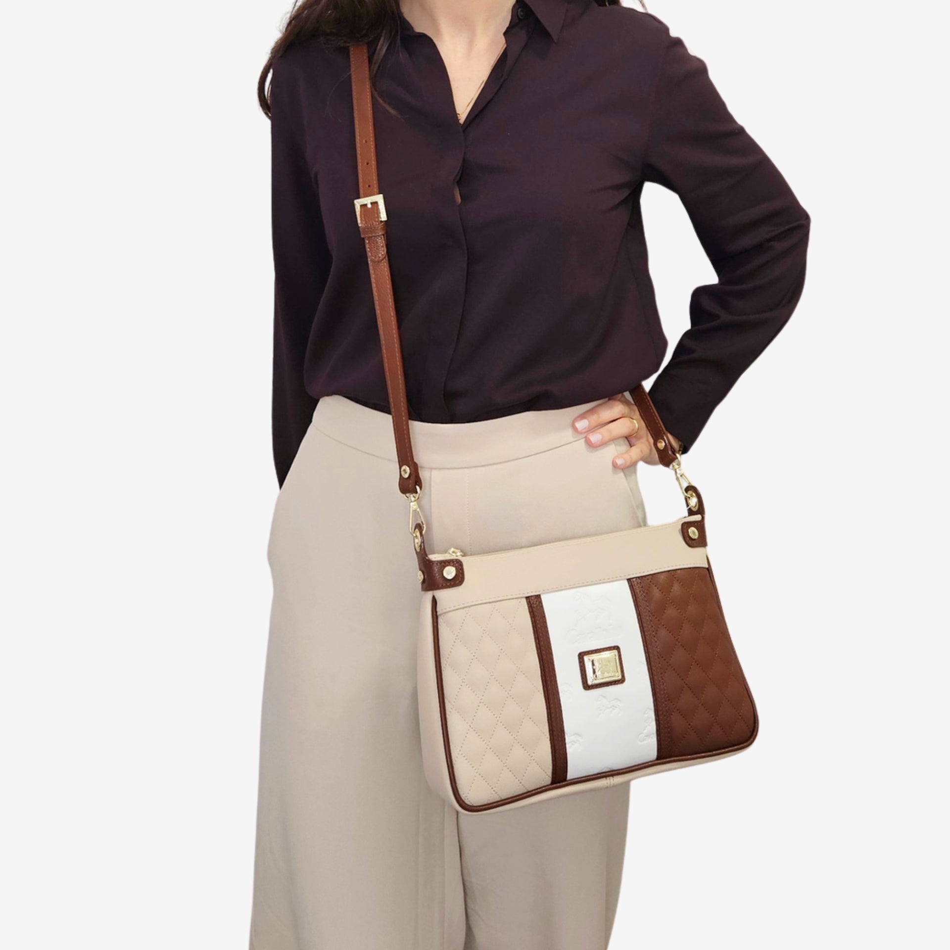 Cavalinho Sublime Crossbody Shoulder Bag SKU 16060592.34 #color_saddlebrown multi-color