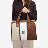 Cavalinho Sublime Large Designer Handbag SKU 16060611.34 #color_saddlebrown multi-color