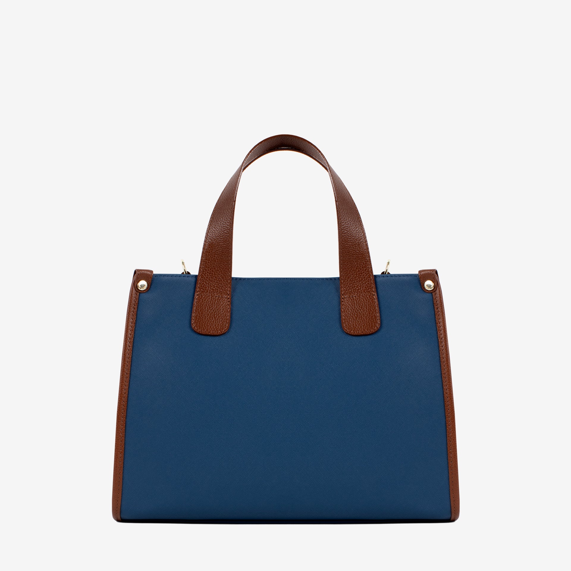 Cavalinho Sublime Large Designer Handbag SKU 16060611.48 #color_blue / white / saddlebrown