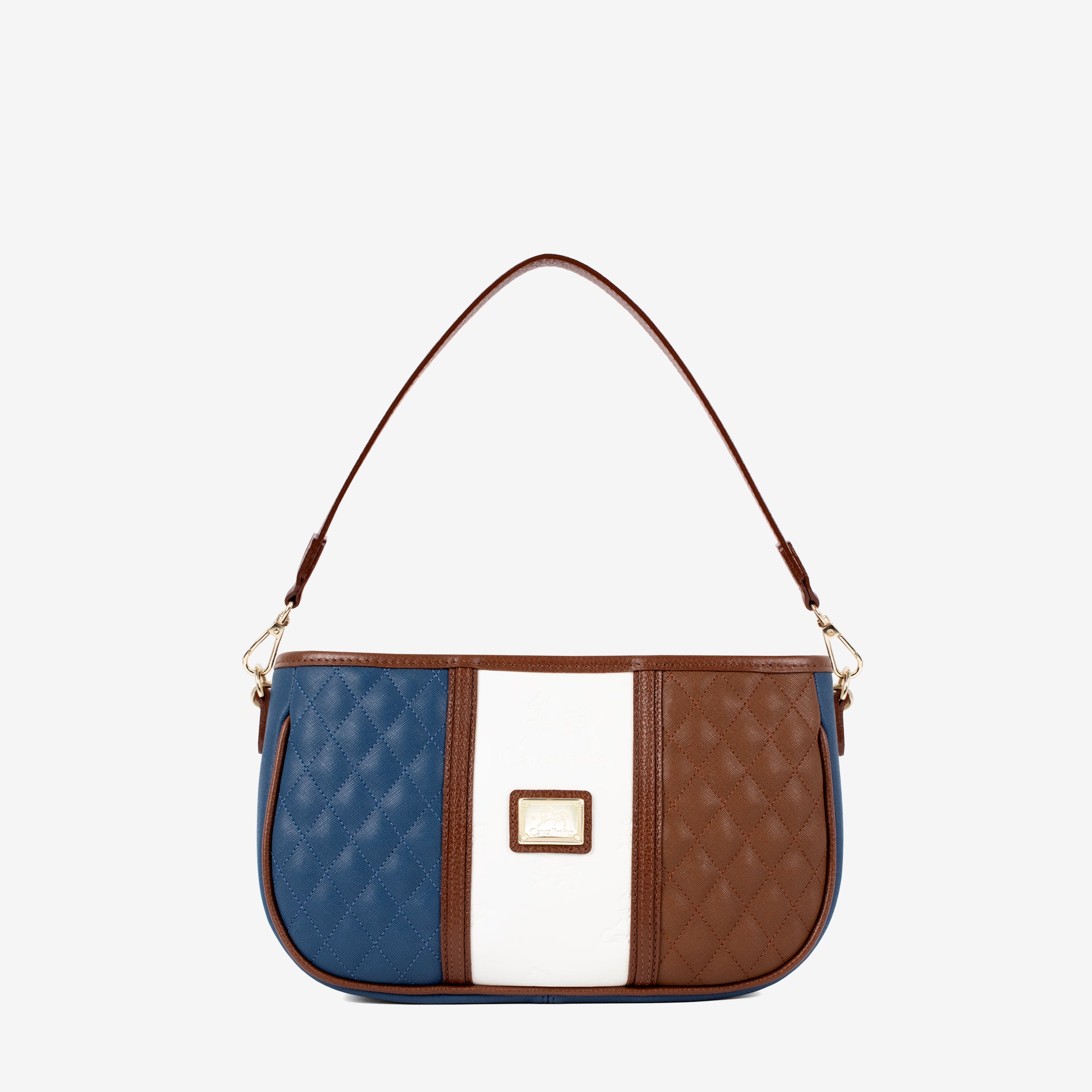 Cavalinho Sublime Designer Handbag Shoulder Bag SKU 16060615.48 #color_blue / white / saddlebrown