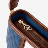 Cavalinho Sublime Designer Handbag Shoulder Bag SKU 16060615.48 #color_blue / white / saddlebrown