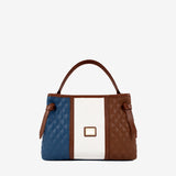 Cavalinho Sublime Blue White Brown Designer Handbag SKU 16060627.48 #color_blue / White / saddlebrown