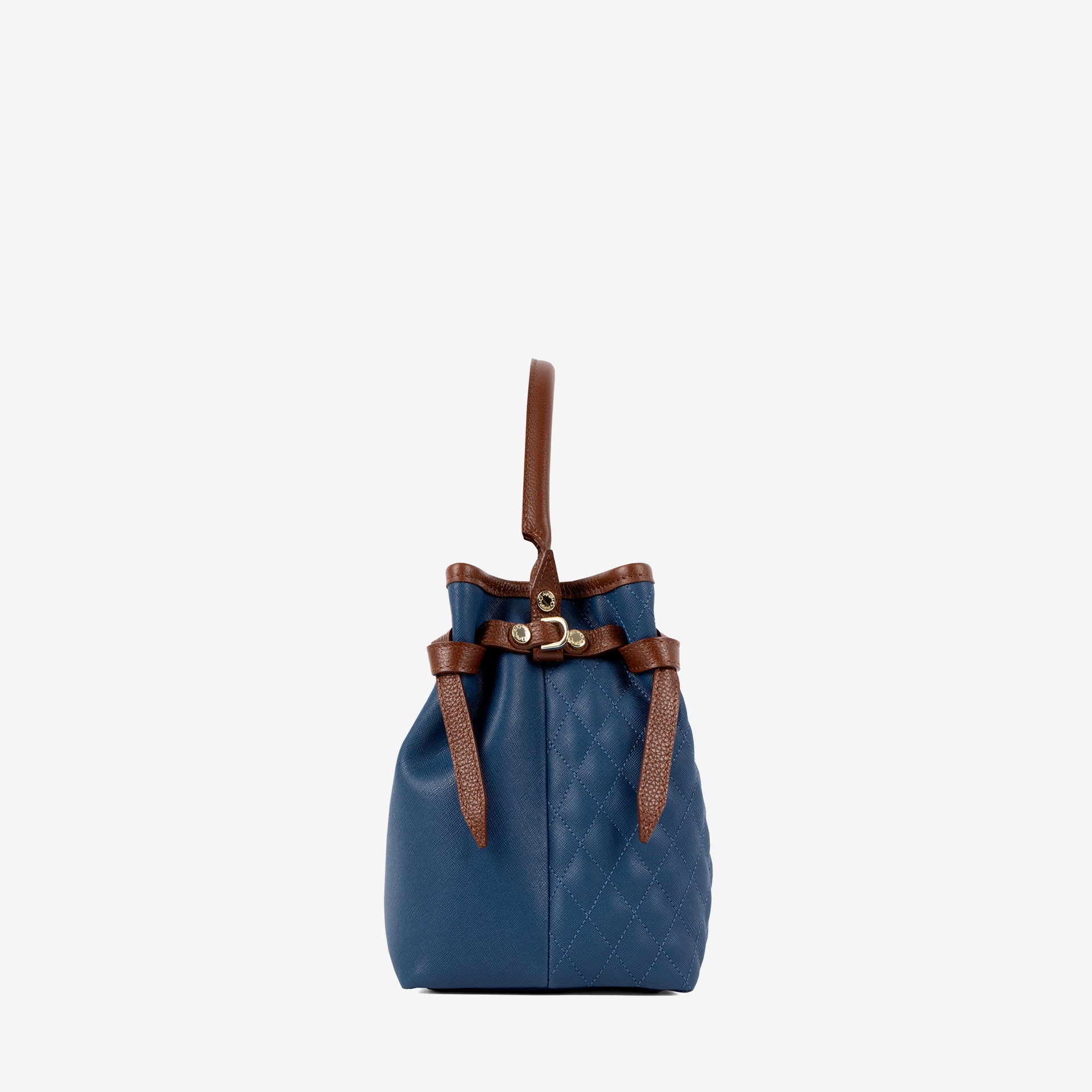 Cavalinho Sublime Blue White Brown Designer Handbag SKU 16060627.48 #color_blue / White / saddlebrown