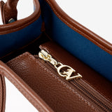 Cavalinho Sublime Blue White Brown Designer Handbag SKU 16060627.48 #color_blue / White / saddlebrown