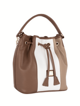 Cavalinho Soft Skin Bucket Bag SKU 16070281.31 #color_tan / white / beige