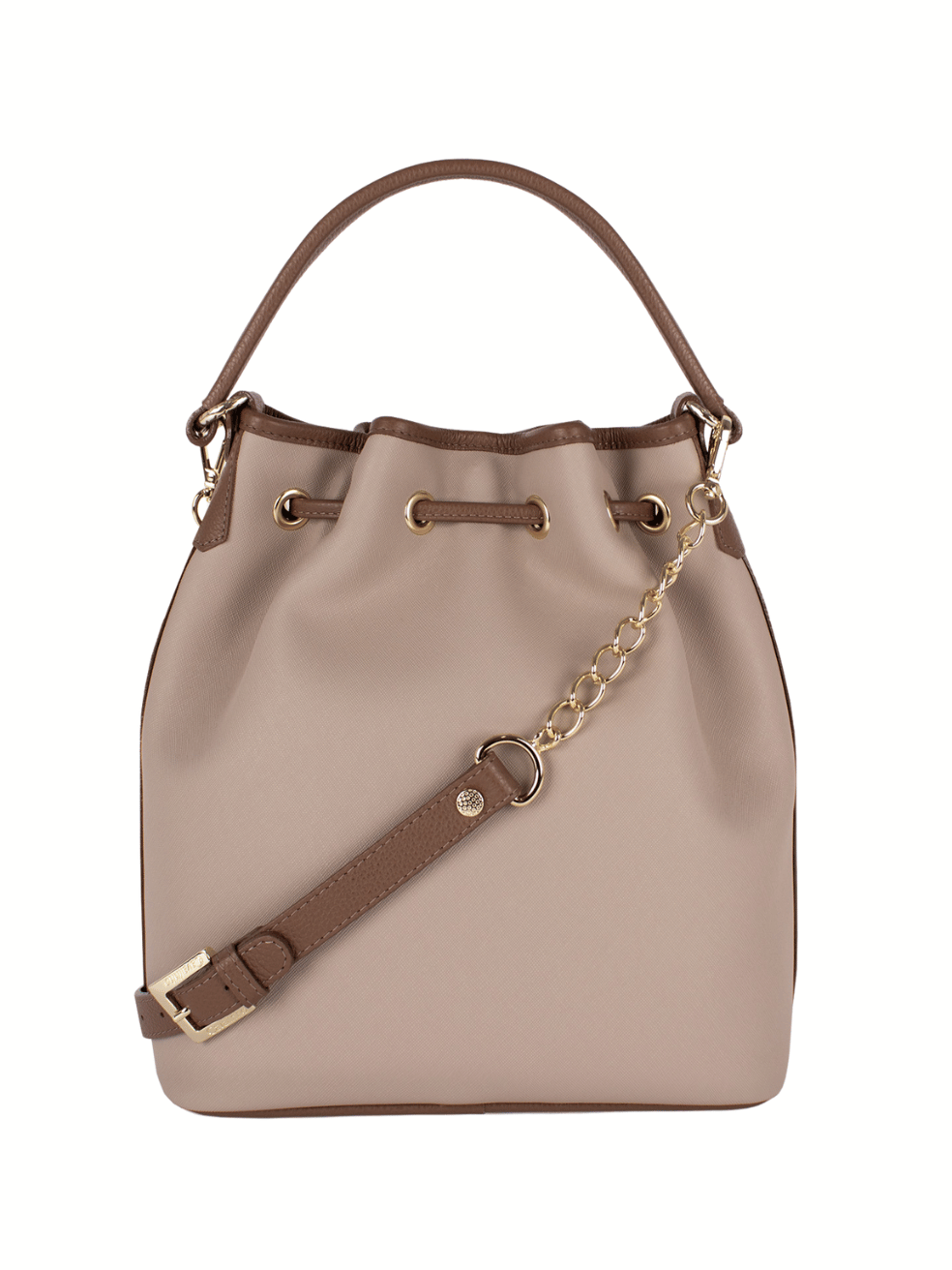 Cavalinho Soft Skin Bucket Bag SKU 16070281.31 #color_tan / white / beige