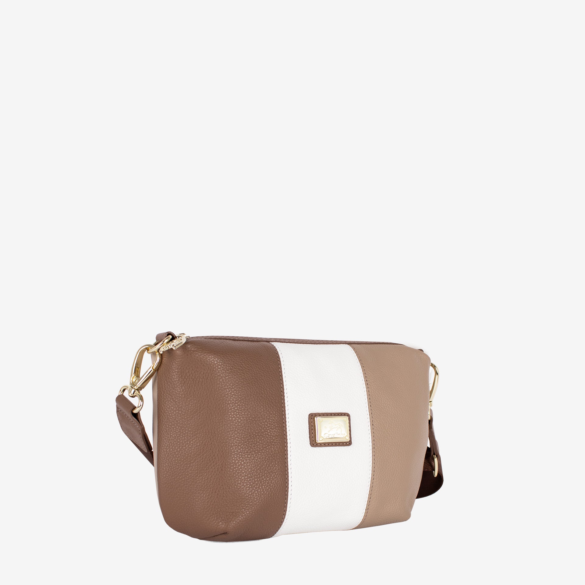 Cavalinho Soft Skin Crossbody Bag SKU 16070401.31 #color_tan / white / beige