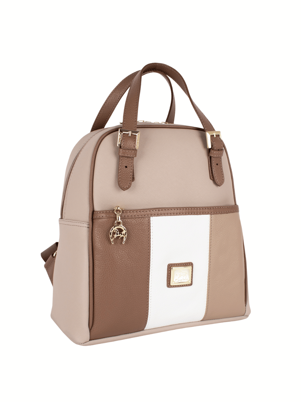 Cavalinho Soft Skin Backpack Purse SKU 16070548.31 #color_tan / white / beige