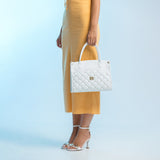 Cavalinho Eternal White Leather Handbag for Women SKU 16100567.06 #color_white