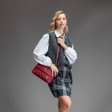 Cavalinho Eternal Burgundy Leather Shoulder Bag for Women SKU 16100570.15 #color_burgundy