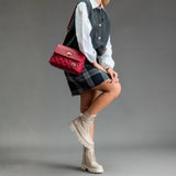 Cavalinho Eternal Burgundy Leather Shoulder Bag for Women SKU 16100570.15 #color_burgundy