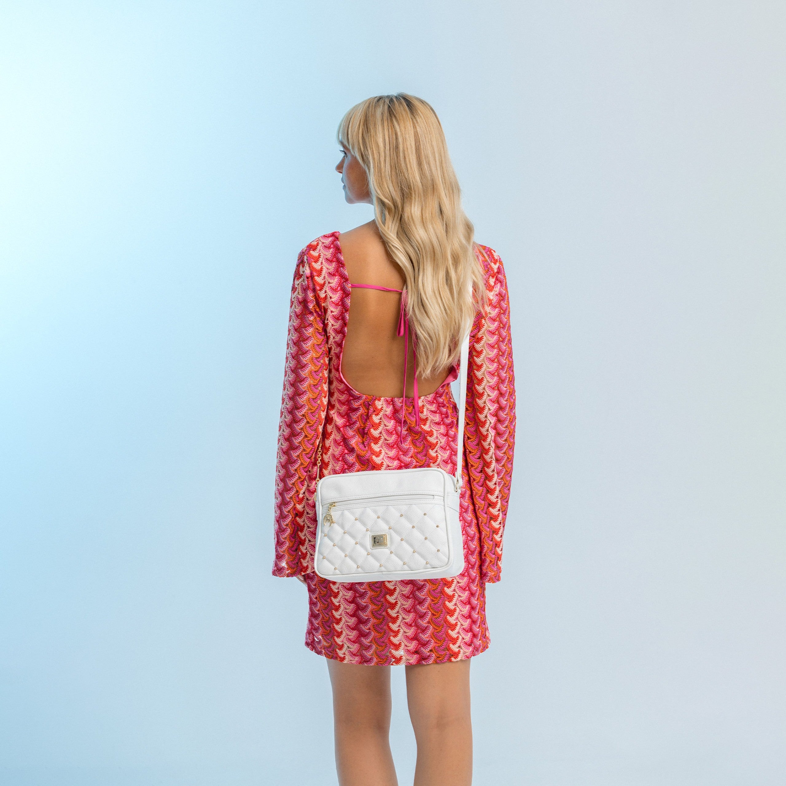 Cavalinho Eternal White Leather Crossbody Bag for Women SKU 16100574.06 #color_white