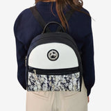 Cavalinho Acqua Marine Navy Backpack with Sea Marble Pattern SKU 16120301.22 #color_navy / white