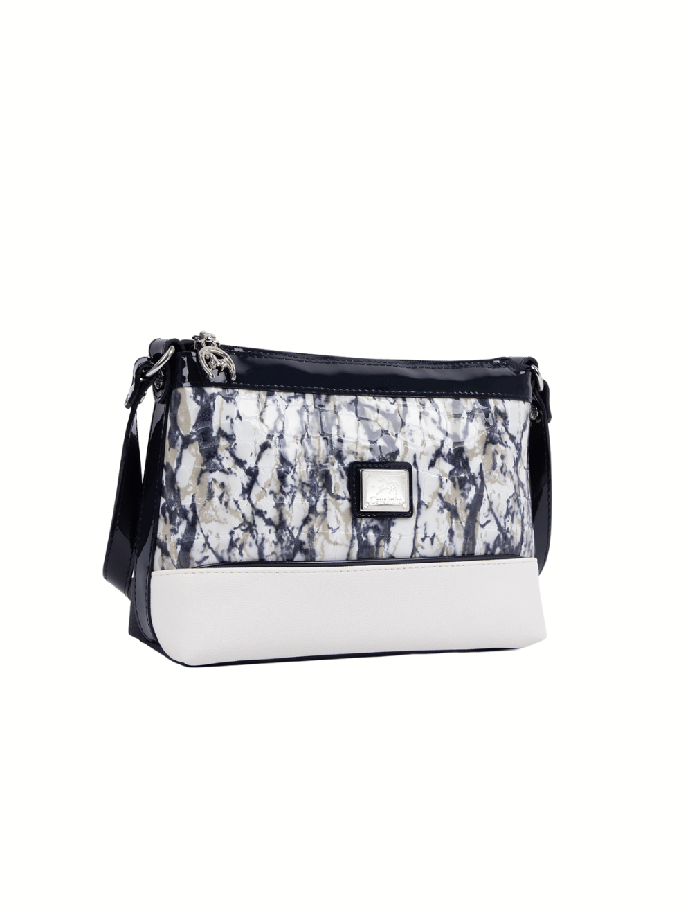 Cavalinho Acqua Marine Crossbody Bag SKU 16120374.22 #color_navy / white