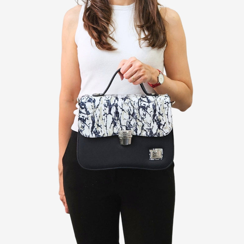 Cavalinho Acqua Marine Handbag SKU 16120600.22 #color_navy / white