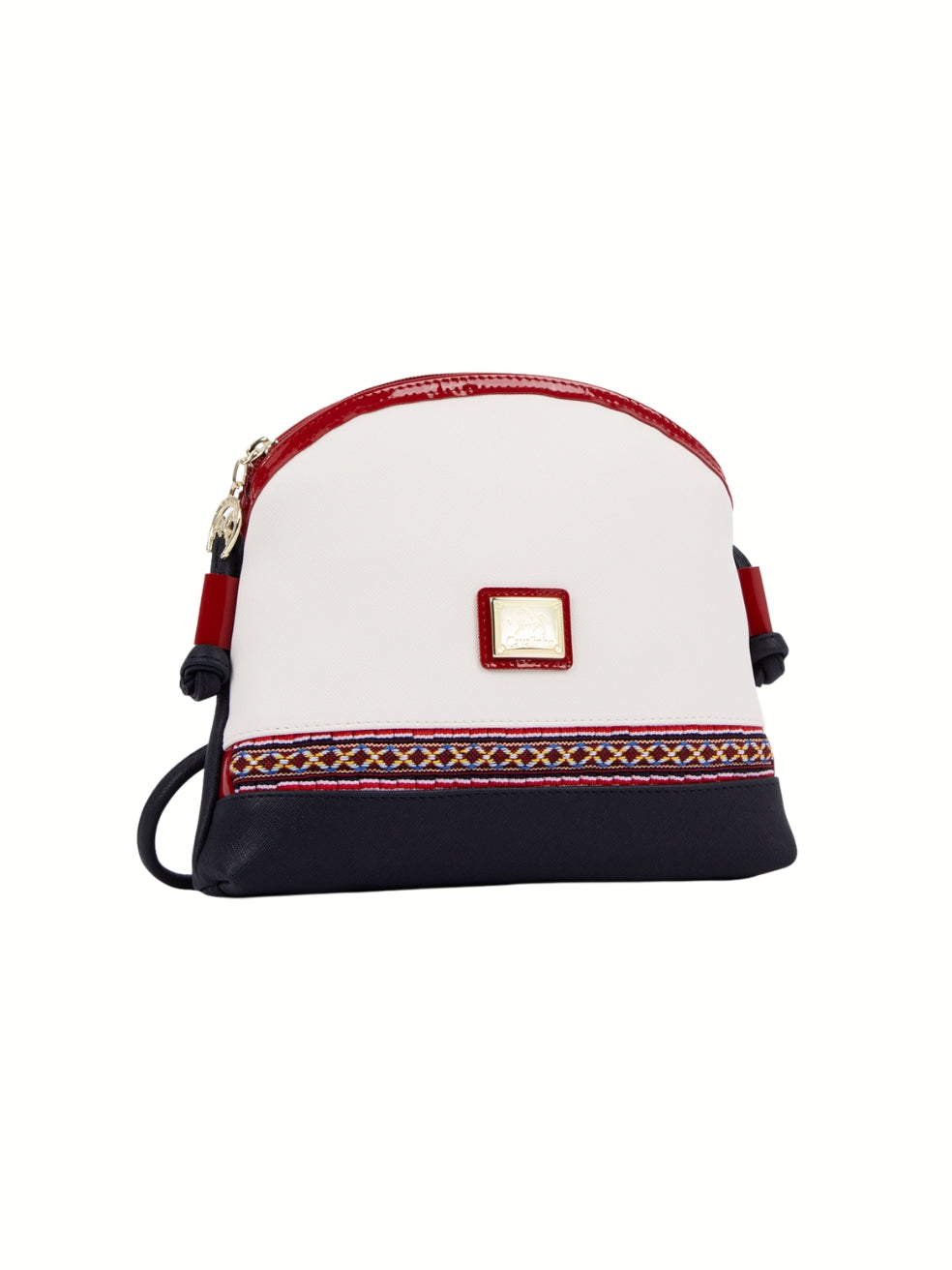 Cavalinho Twist Crossbody Bag SKU 16130005.22 #color_navy / white / red