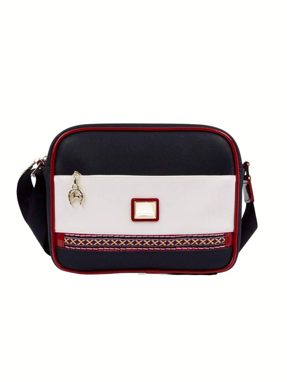 Cavalinho Twist Crossbody Bag SKU 16130324.22 #color_navy / white / red