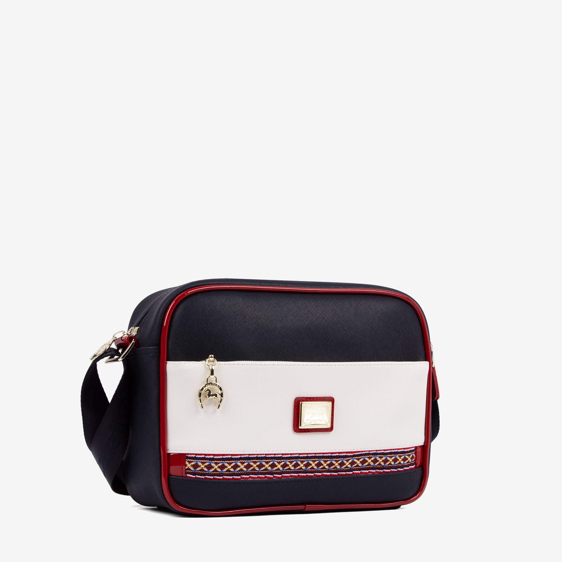 Cavalinho Twist Crossbody Bag SKU 16130324.22 #color_navy / white / red