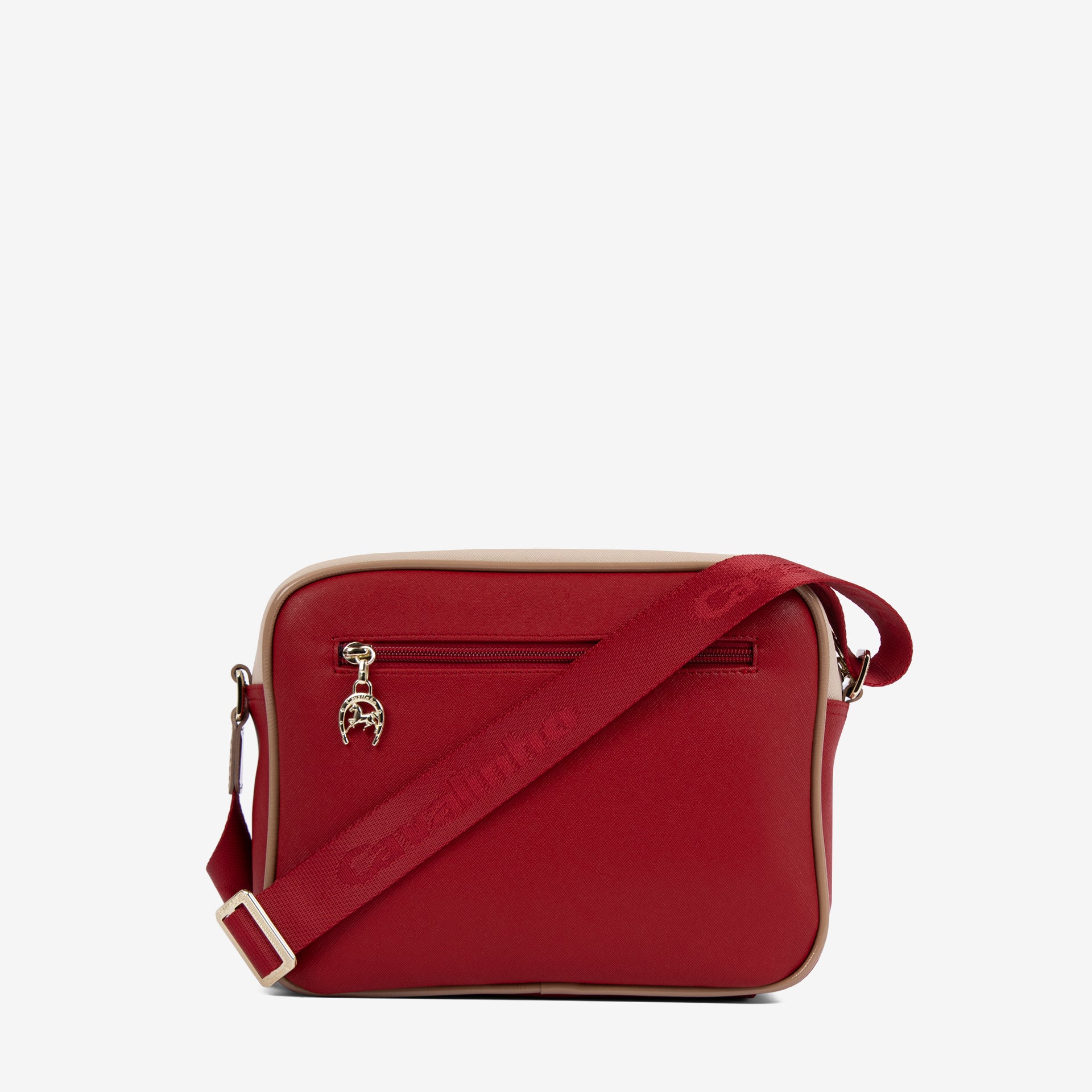 Cavalinho Twist Crossbody Bag SKU 16130324.23 #color_red / white / beige