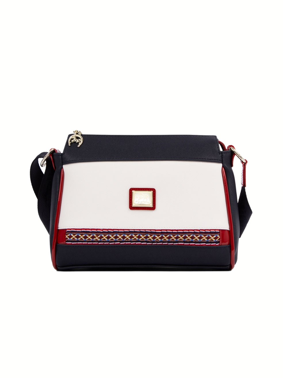 Cavalinho Twist Crossbody Bag SKU 16130344.22 #color_navy / white / red