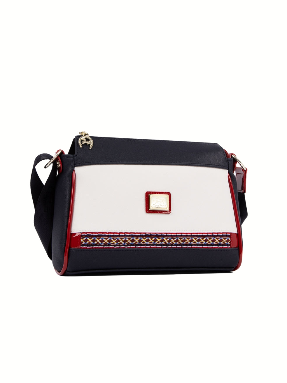 Cavalinho Twist Crossbody Bag SKU 16130344.22 #color_navy / white / red