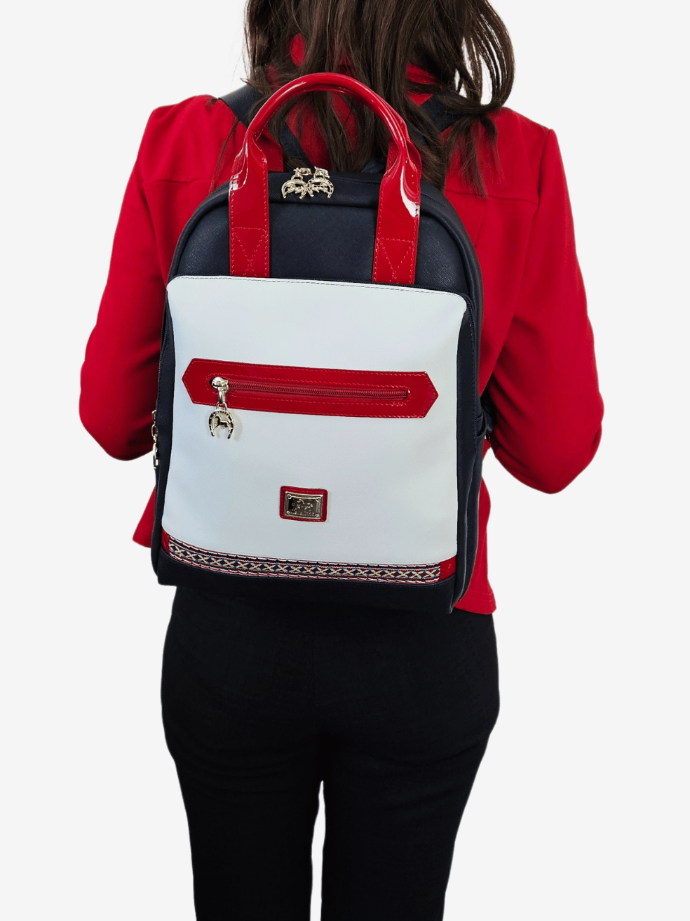 Cavalinho Twist Backpack SKU 16130395.22 #color_navy / white / red