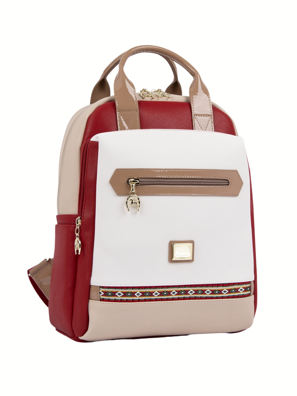 Cavalinho Twist Backpack SKU 16130395.23 #color_red / white / beige