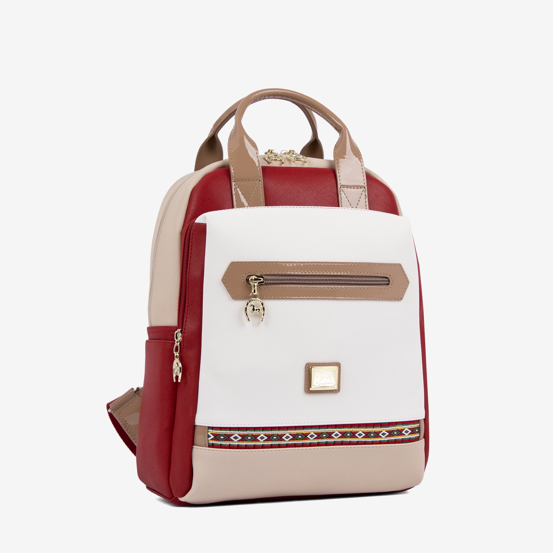 Cavalinho Twist Backpack SKU 16130395.23 #color_red / white / beige