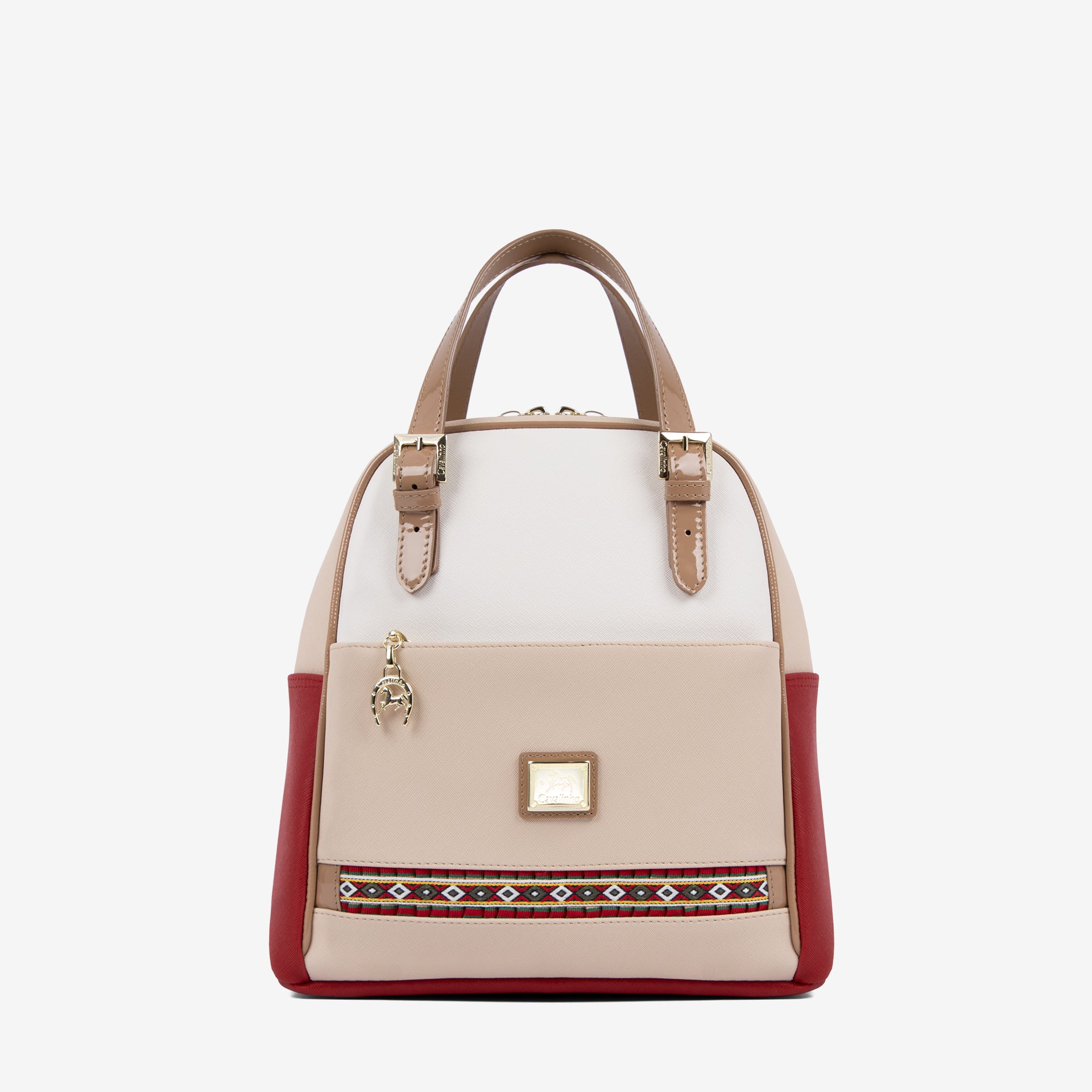 Cavalinho Twist Backpack SKU 16130548.23 #color_red / white / beige