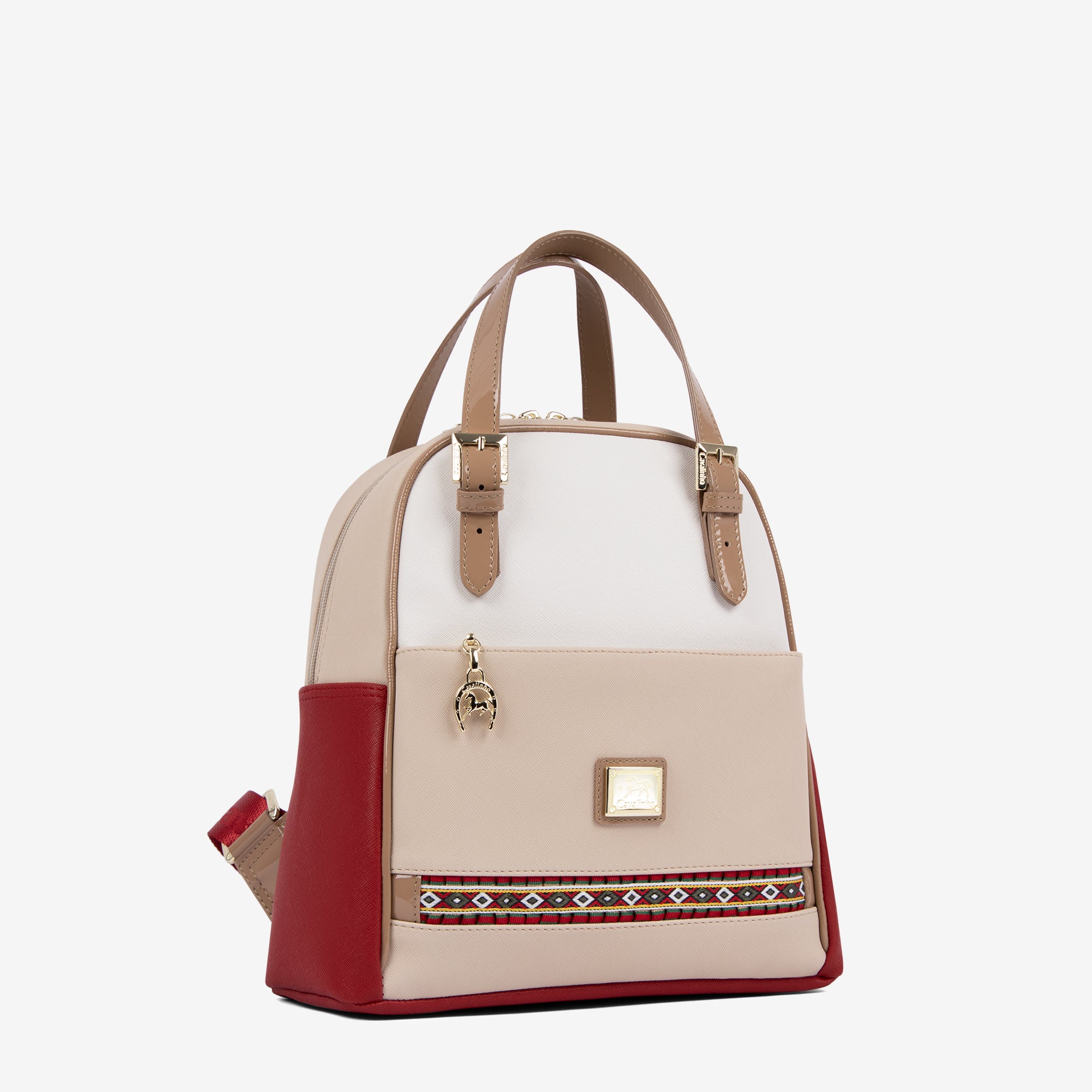 Cavalinho Twist Backpack SKU 16130548.23 #color_red / white / beige