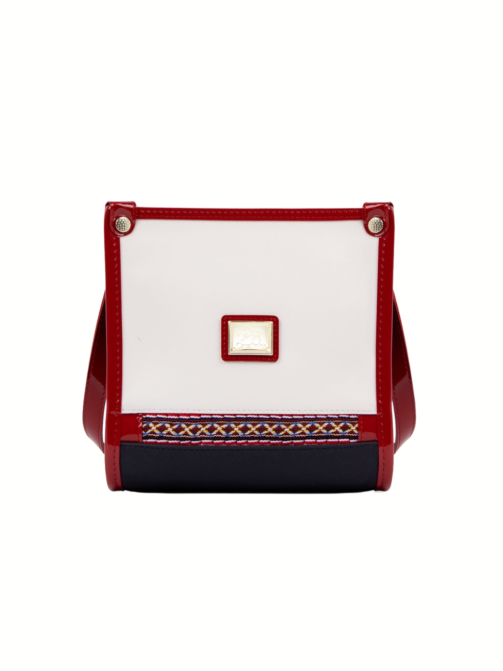 Cavalinho Twist Crossbody Bag SKU 16130565.22 #color_navy / white / red