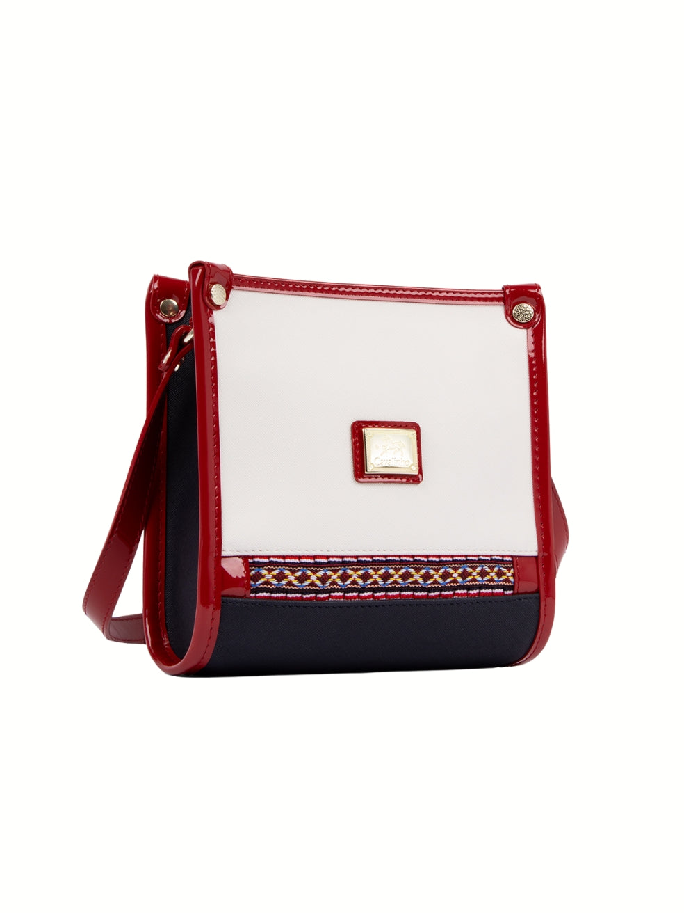 Cavalinho Twist Crossbody Bag SKU 16130565.22 #color_navy / white / red