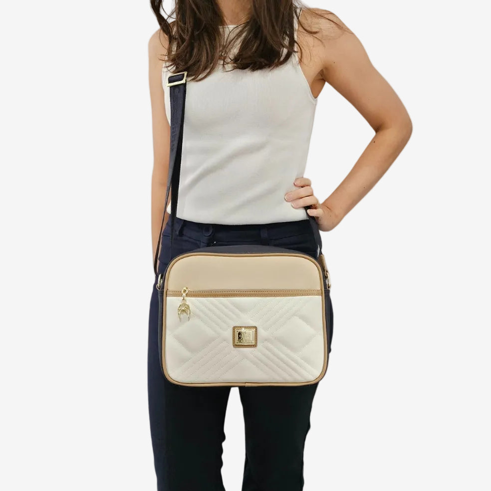 Cavalinho Poesie Crossbody Bag SKU 16140324.43 #color_navy / white / beige