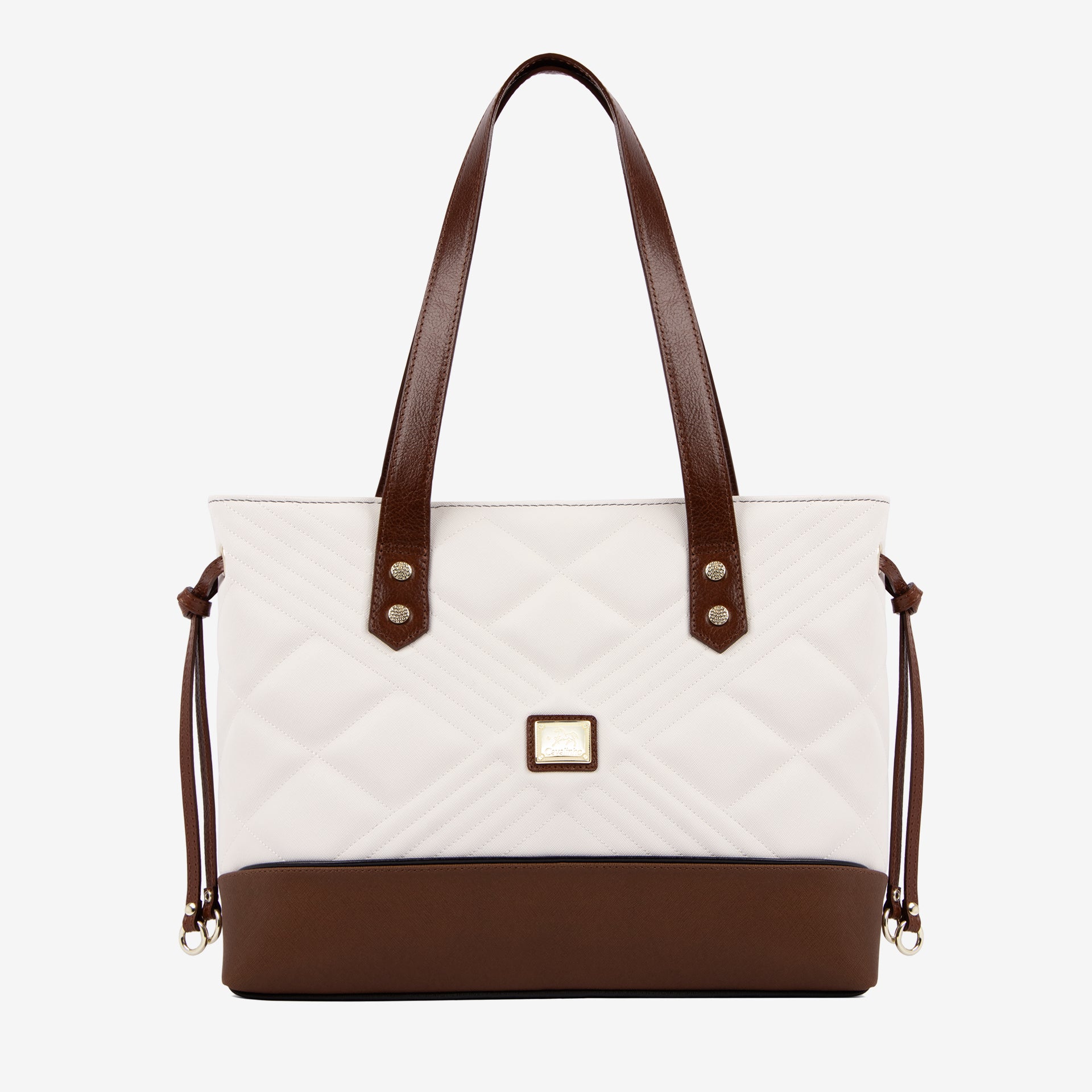 Cavalinho Poesie Tote Bag SKU 16140578.32 #color_black / saddlebrown / white