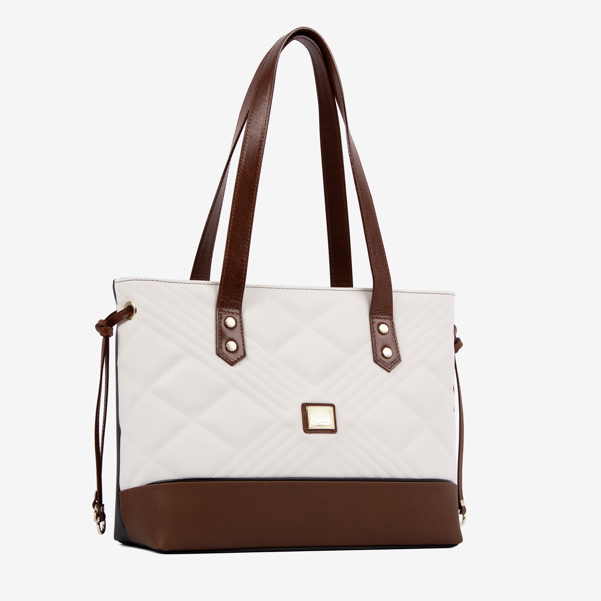 Cavalinho Poesie Tote Bag SKU 16140578.32 #color_black / saddlebrown / white