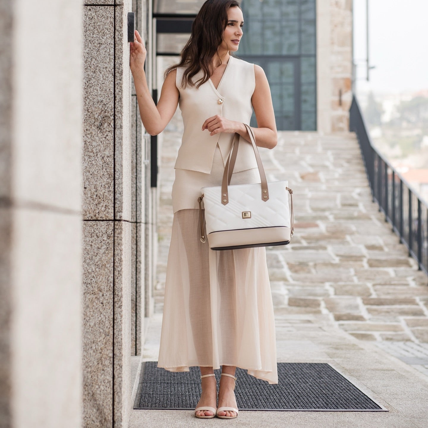 Cavalinho Poesie Tote Bag SKU 16140578.43 #color_navy / white / beige