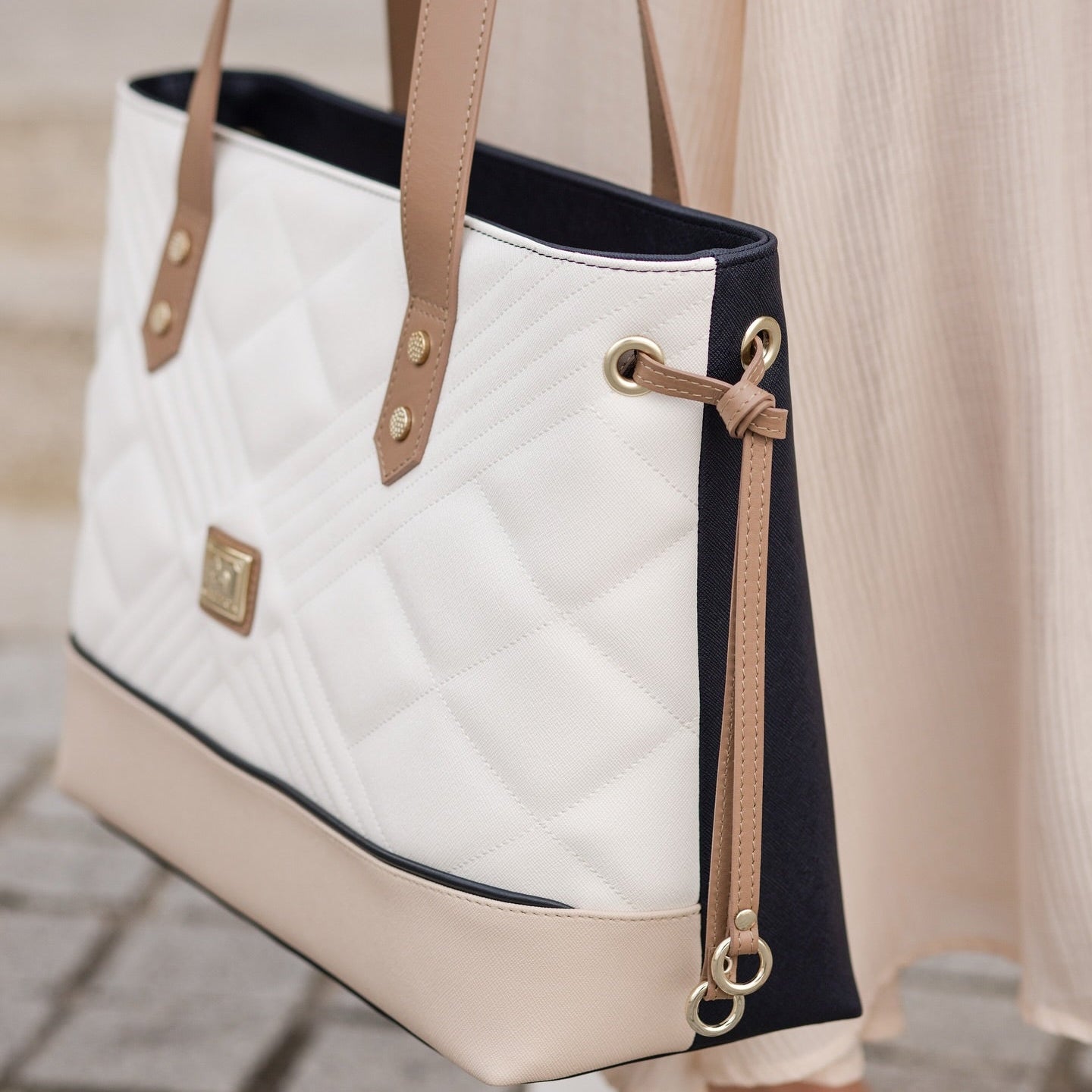 Cavalinho Poesie Tote Bag SKU 16140578.43 #color_navy / white / beige