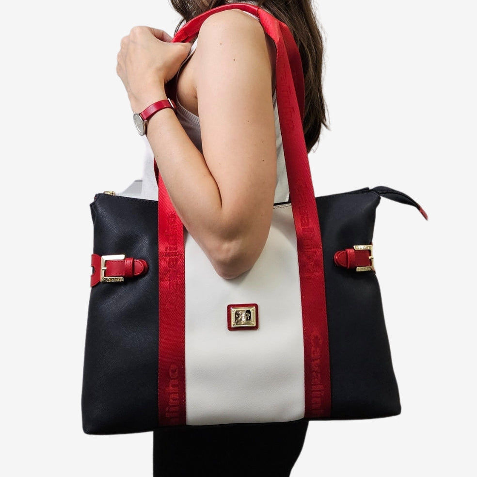 Cavalinho L'Essence Tote Bag SKU 16160594.22 #color_navy / white / red