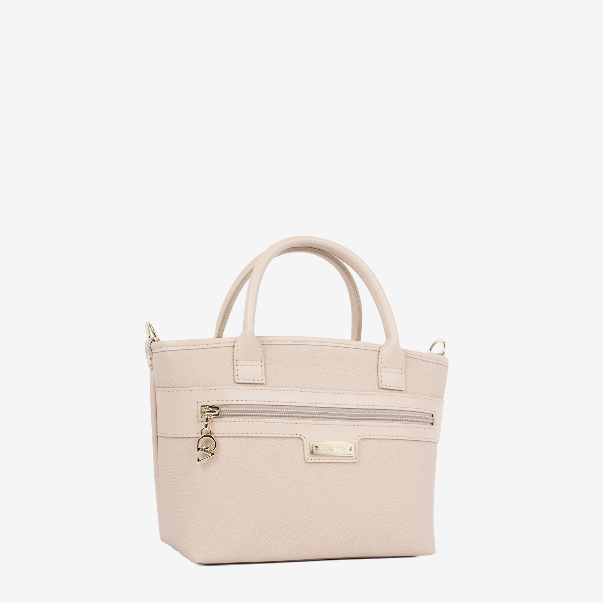 Cavalinho La Vie Beige Canvas Mini Handbag Crossbody Bag for Women SKU 16190572.05 #color_beige