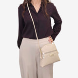 Cavalinho La Vie Beige Small Canvas Crossbody Bag for Women SKU 16190573.05 #color_beige