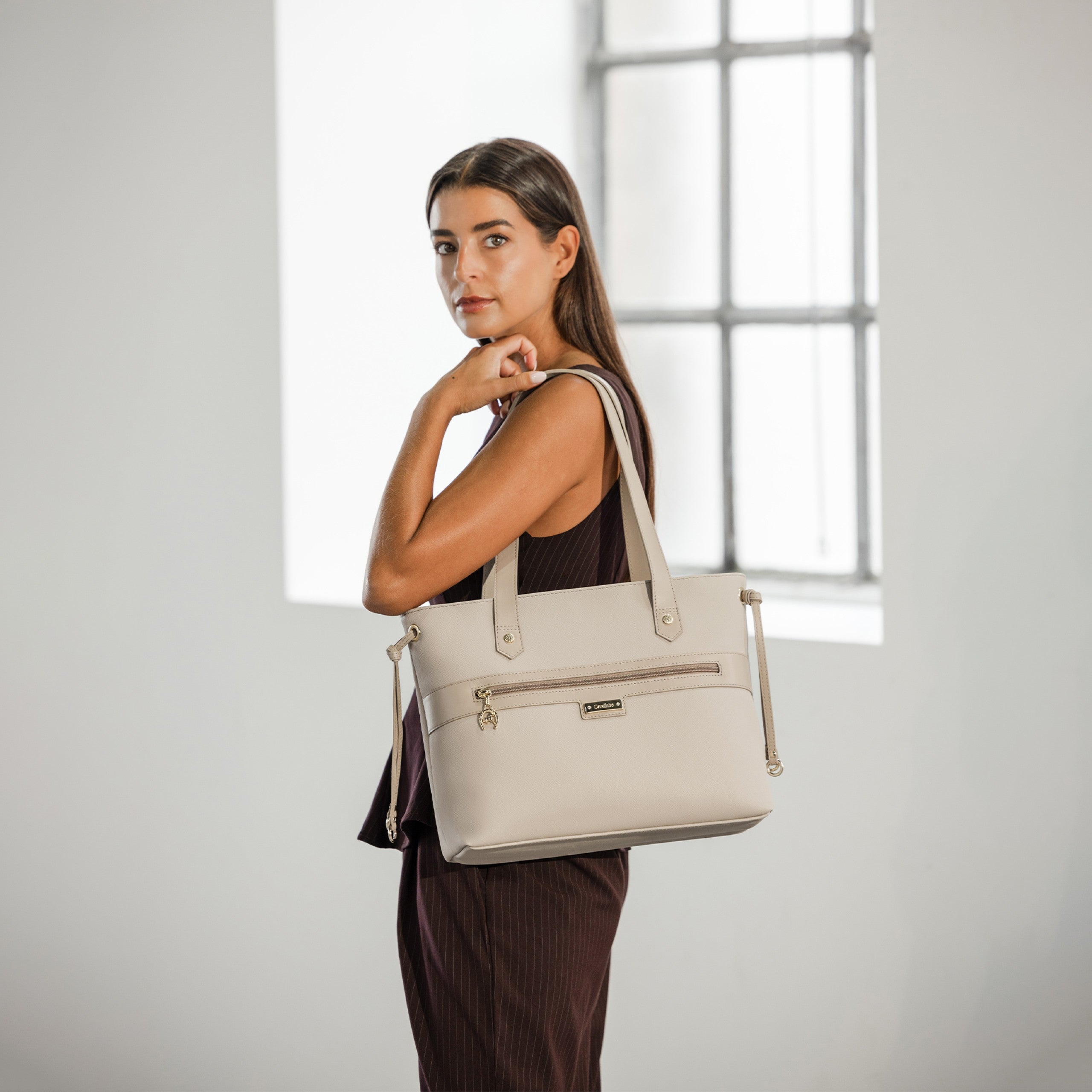 Cavalinho La Vie Designer Tote Bag for Women SKU 16190578.12 #color_taupe